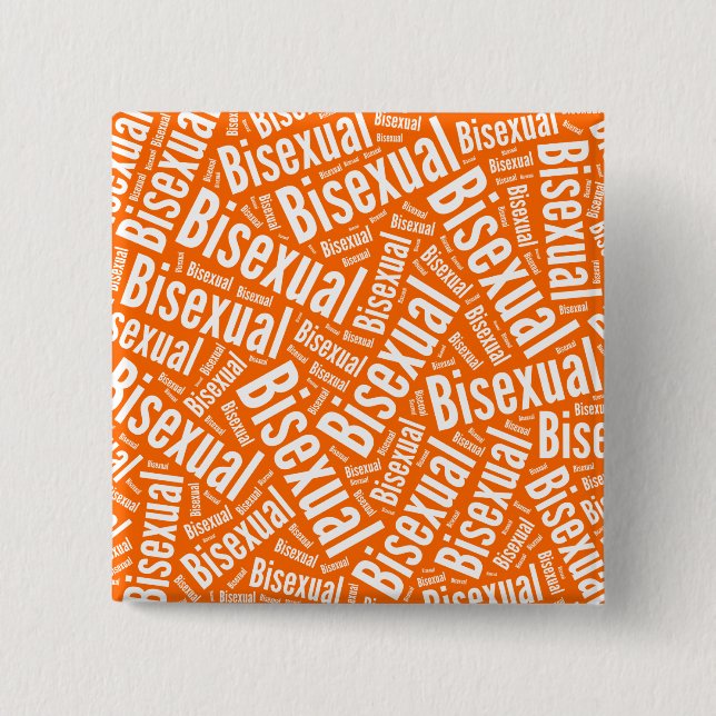 BISEXUELLES WORT-MUSTER-WEISS - .PNG BUTTON (Vorderseite)