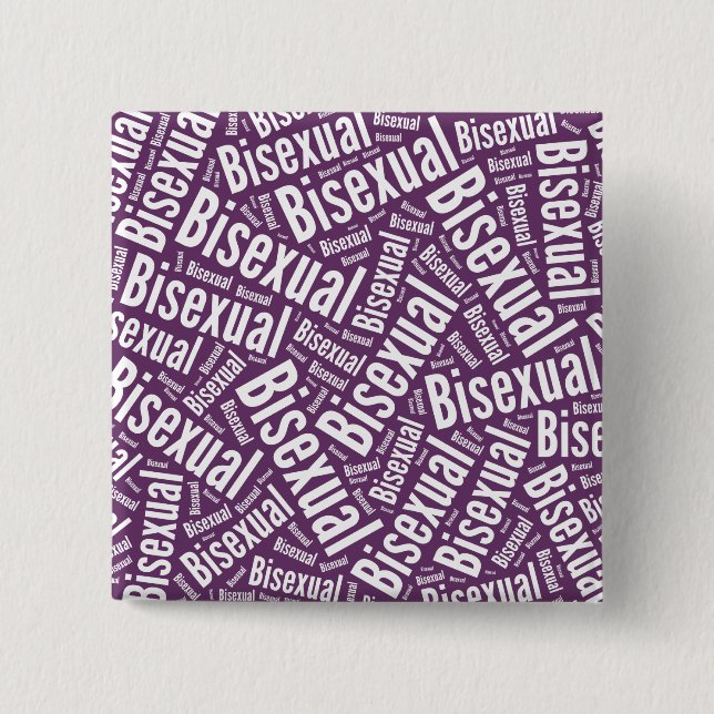 BISEXUELLES WORTPATTER WEISS -.png Button (Vorderseite)