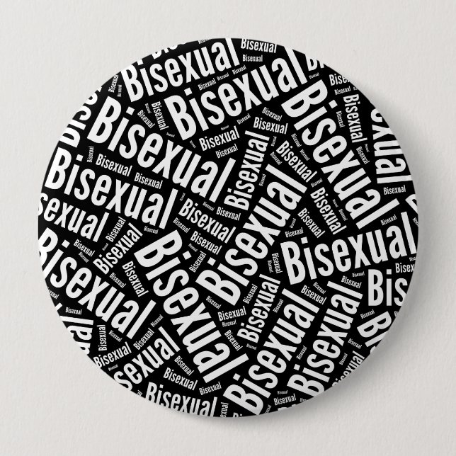 BISEXUELLES WORTPATTER WEISS -.png Button (Vorderseite)