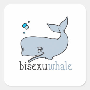 BISEXUWHAL QUADRATISCHER AUFKLEBER