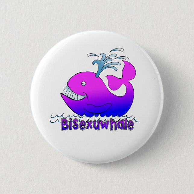 Bisexuwhale Button (Vorderseite)