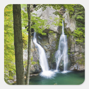 Bish Bash Falls in Bish Bash Falls State Park Quadratischer Aufkleber