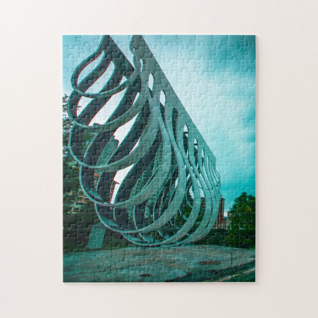 Bishanpark Swing Skulptur Singapur. Puzzle (Vertikal)