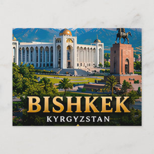 Bishkek Kirgisistan Tor zum Gebirge 🏔️ Postkarte