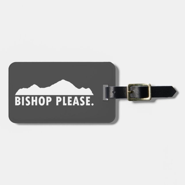 Bishop Bitte Gepäckanhänger (Vorderseite horizontal)