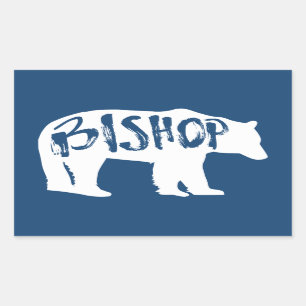 Bishop California Bear Rechteckiger Aufkleber