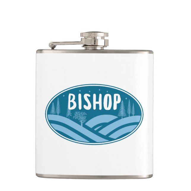 Bishop California Outdoor Flachmann (Vorderseite)