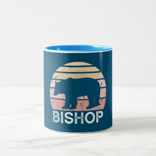 Bishop California Retro Bär Zweifarbige Tasse