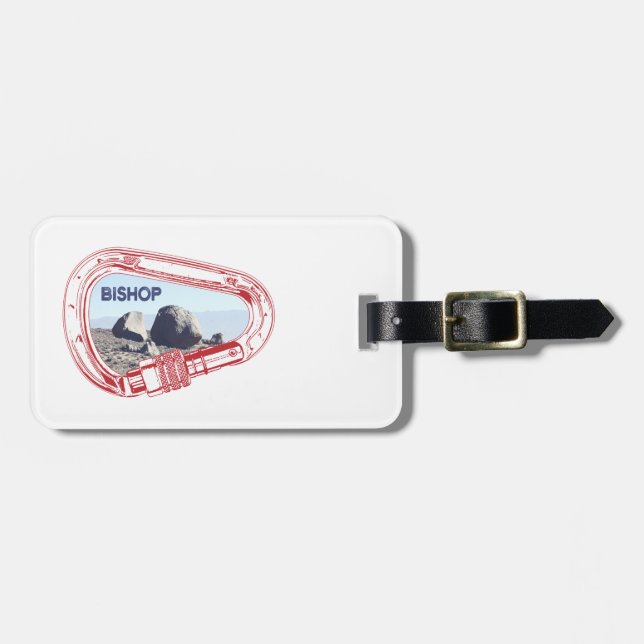 Bishop Climbing Carabiner Gepäckanhänger (Vorderseite horizontal)