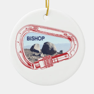 Bishop Climbing Carabiner Keramik Ornament