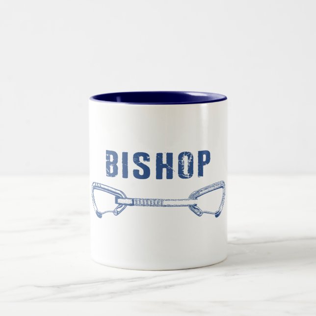 Bishop Rock Climbing Quickdrag Zweifarbige Tasse (Mittel)