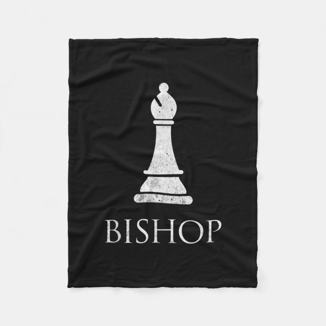 Bishop Schach Piece Spiel Matching Simple Hallowee Fleecedecke (Vorderseite)
