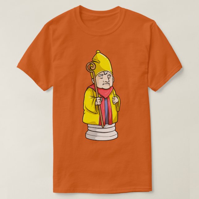 Bishop Schess Stück T-Shirt (Design vorne)