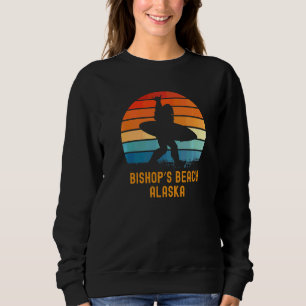 Bishopu2019s Beach Alaska Sasquatch Souvenir Sweatshirt