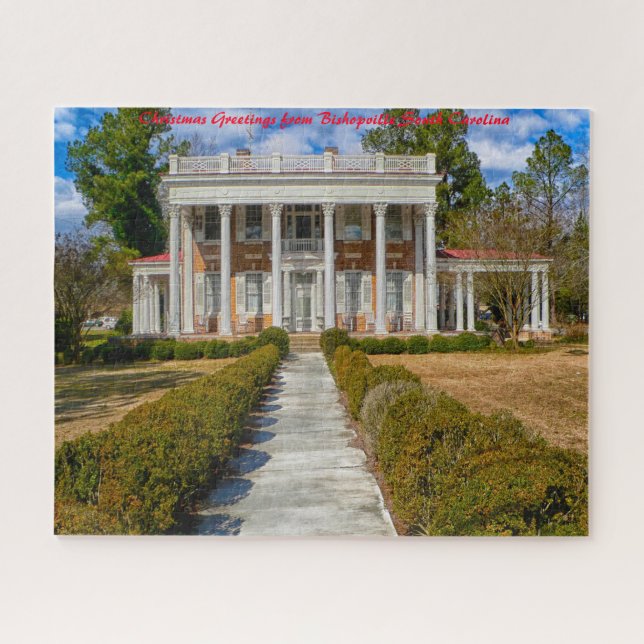 Bishopville South Carolina.Christmas Grüße Puzzle (Horizontal)
