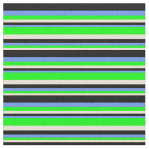 Bisken, Limon, Cornfllower Blau und Schwarzes Must Stoff