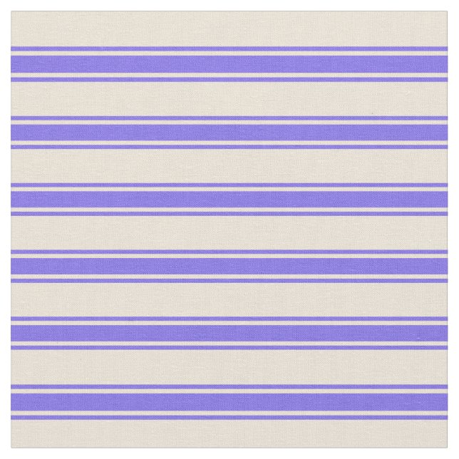 Biskige und mittelschieferblaue, farbige Linien Stoff (Nahaufnahme)