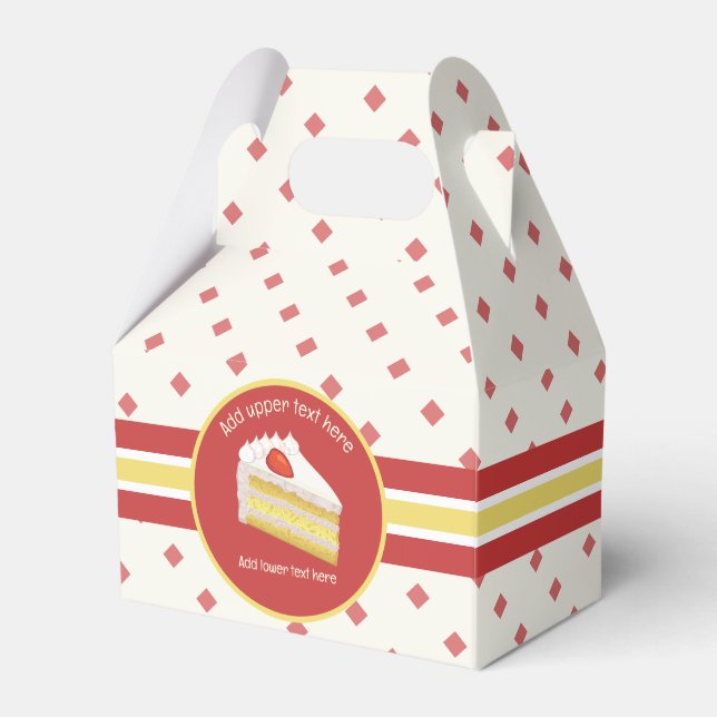 Biskuitkuchen - Mattierte Tres Leches Creme und ro Geschenkschachtel (Vorderseite)