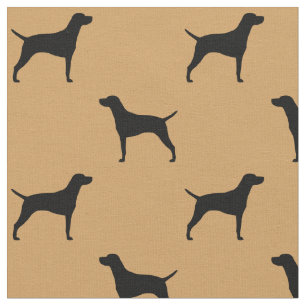 Bisla Hund-Silhouette-Muster Stoff