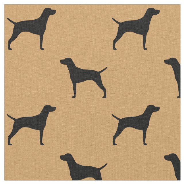 Bisla Hund-Silhouette-Muster Stoff (Nahaufnahme)