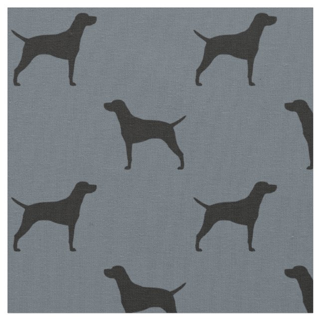 Bisla Hund-Silhouette-Muster Stoff (Nahaufnahme)