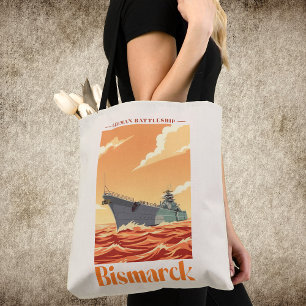 Bismarck Deutsches Schlachtschiff - Vintage Marine