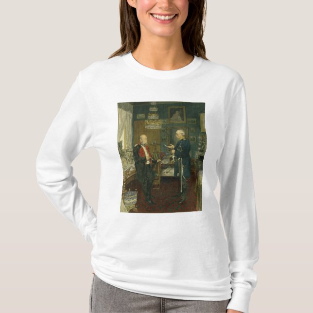 Bismarck mit Kaiser Wilhelm I T-Shirt (Vorderseite)