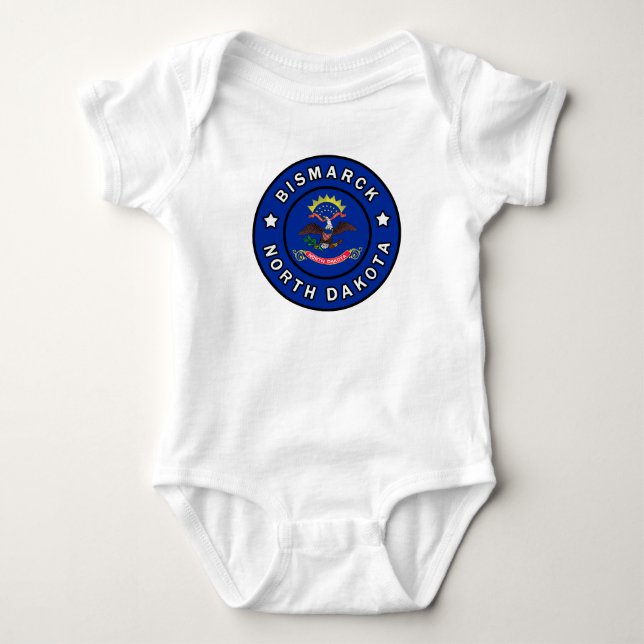 Bismarck North Dakota Baby Strampler (Vorderseite)