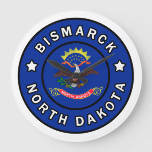 Bismarck North Dakota Große Wanduhr
