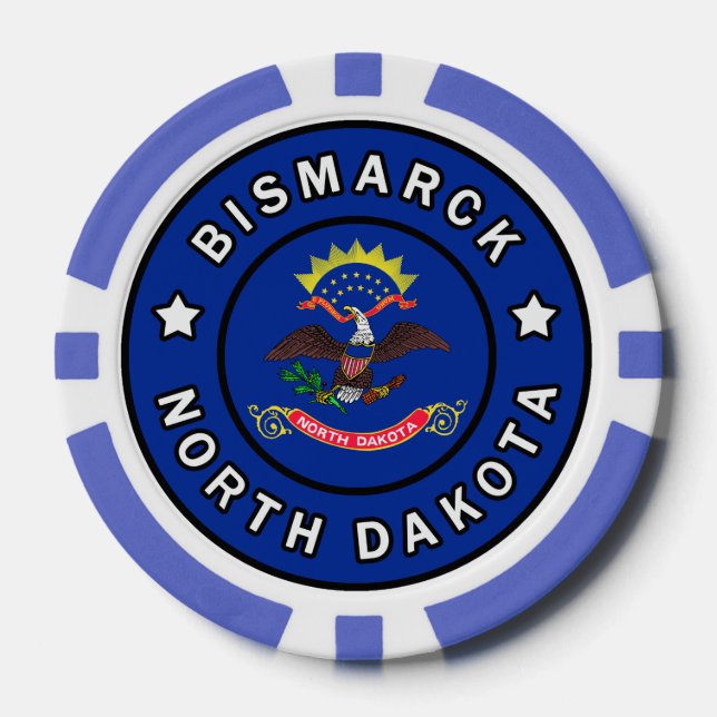 Bismarck North Dakota Pokerchips (Vorderseite)