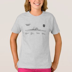 Bismarck - Pläne für die Schlachtung - Blaupause S T-Shirt