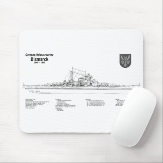 Bismarck - Pläne für ein Konzept für die Schlachth Mousepad