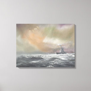 Bismarck signalisiert Prinz Eugen 0959hrs am 24. Leinwanddruck