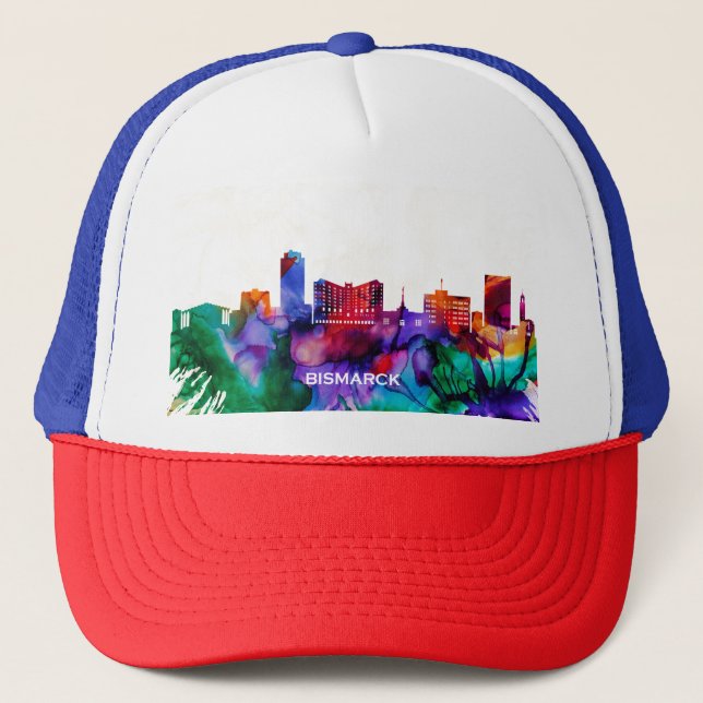 Bismarck Skyline Truckerkappe (Vorderseite)