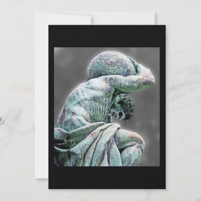 Bismarck Statue, Berlin, Griechischer Gott Atlas,  (Vorderseite)