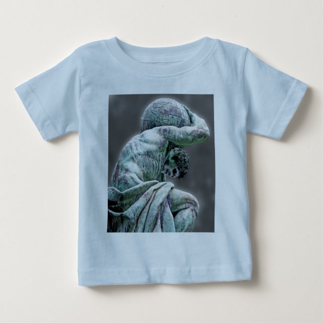Bismarck Statue, Berlin, Griechischer Gott Atlas,  Baby T-shirt (Vorderseite)