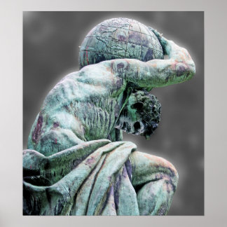 Bismarck Statue, Berlin, Griechischer Gott Atlas,  Poster