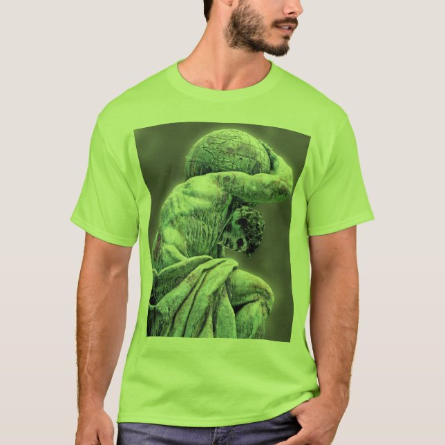 Bismarck-Statue, Berlin, griechischer Gott-Atlas, T-Shirt (Vorderseite)
