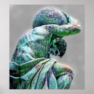 Bismarck Statue, Berlin, Griechischer Gotteatlas ( Poster