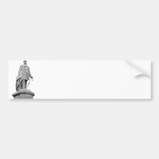 Bismarck-Statue, Berlin, voll Weiß-Rückseite, B u. Autoaufkleber