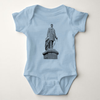 Bismarck-Statue, Berlin, voll Weiß-Rückseite, B u. Baby Strampler