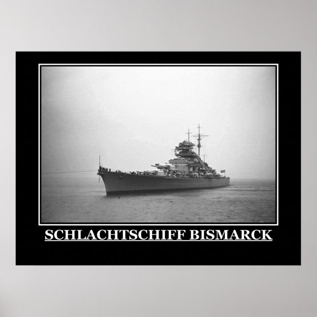 Bismarck Vintage Poster Print (Vorne)