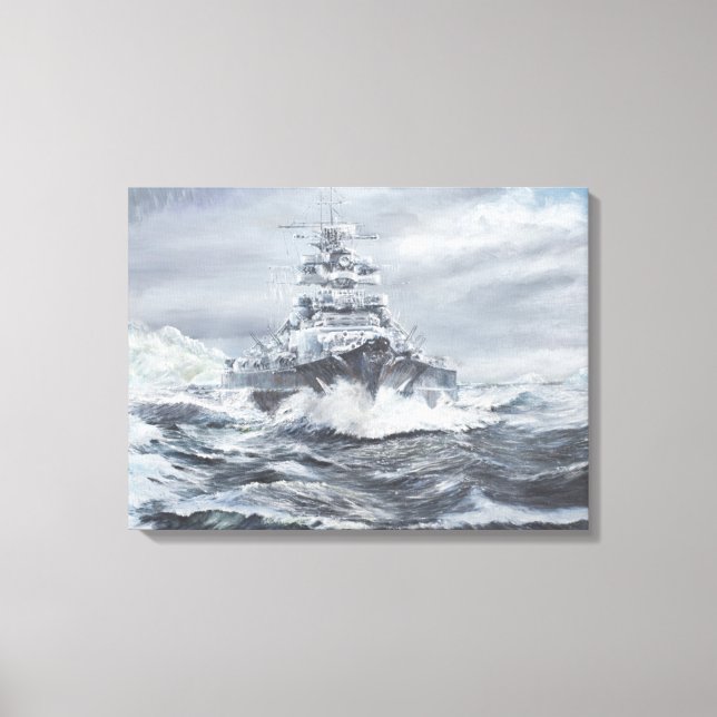 Bismarck vor der grönländischen Küste 1900h 23. Ma Leinwanddruck (Vorderseite)