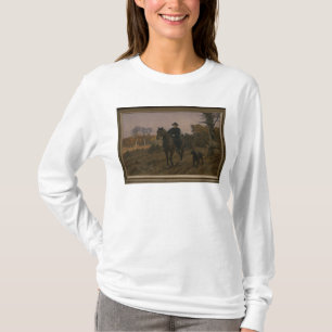 Bismarck zu Pferd mit Hund T-Shirt