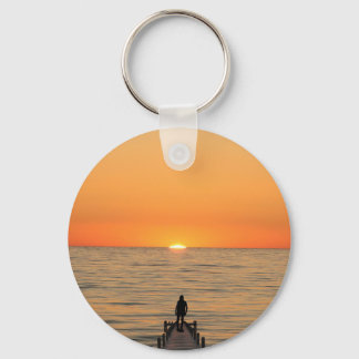Bismillah and sunset design keychain schlüsselanhänger