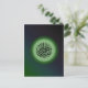 Bismillah - Im Namen Allahs grüne Kalligraphie Postkarte (Stehend Vorderseite)