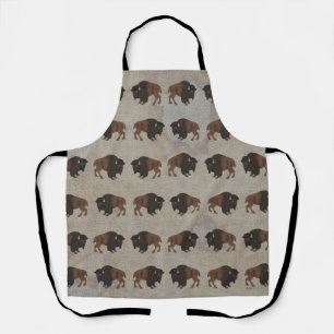 Bison Allover Print Schürze