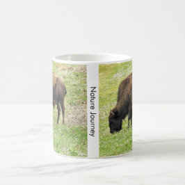 Bison auf einer Tasse