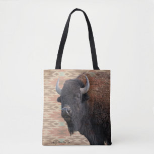 Bison Blanket Tote Bag