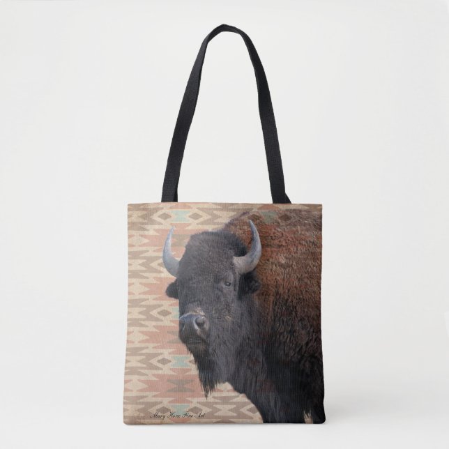 Bison Blanket Tote Bag (Vorderseite)